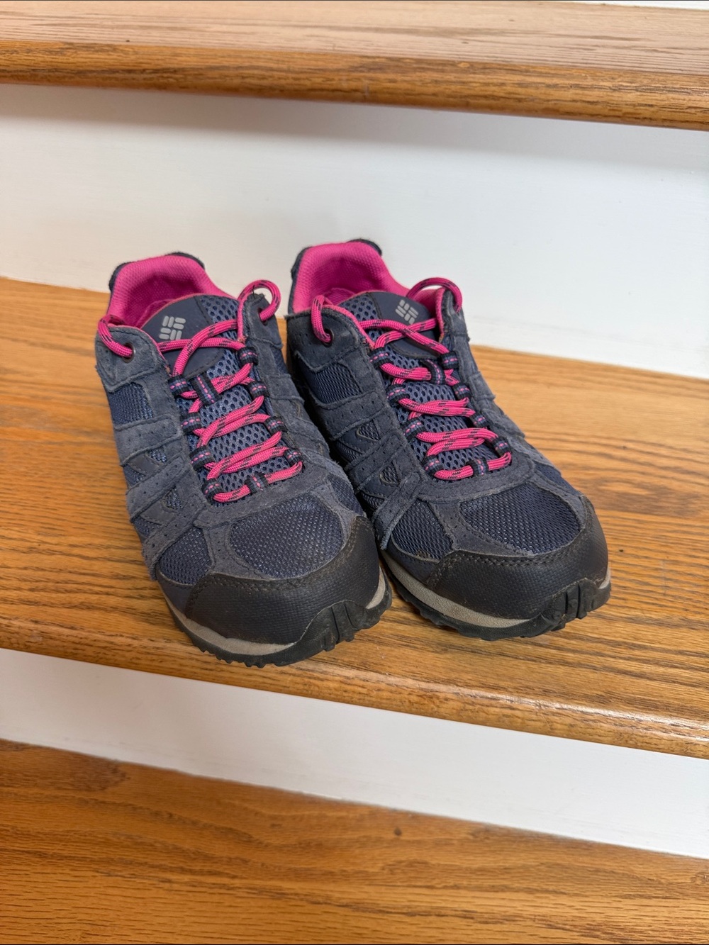 Columbia Navy and Pink Women's Trail Shoes
